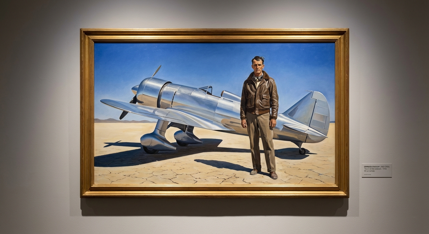 Hughes H-1 Racer (Portrait of Howard Hughes, 1938)