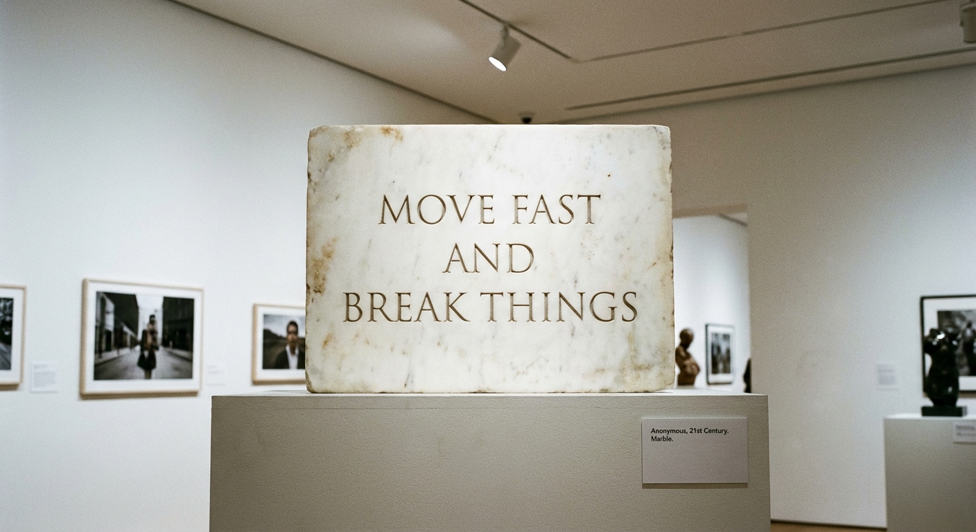 Move Fast and Break Things (Inscription)