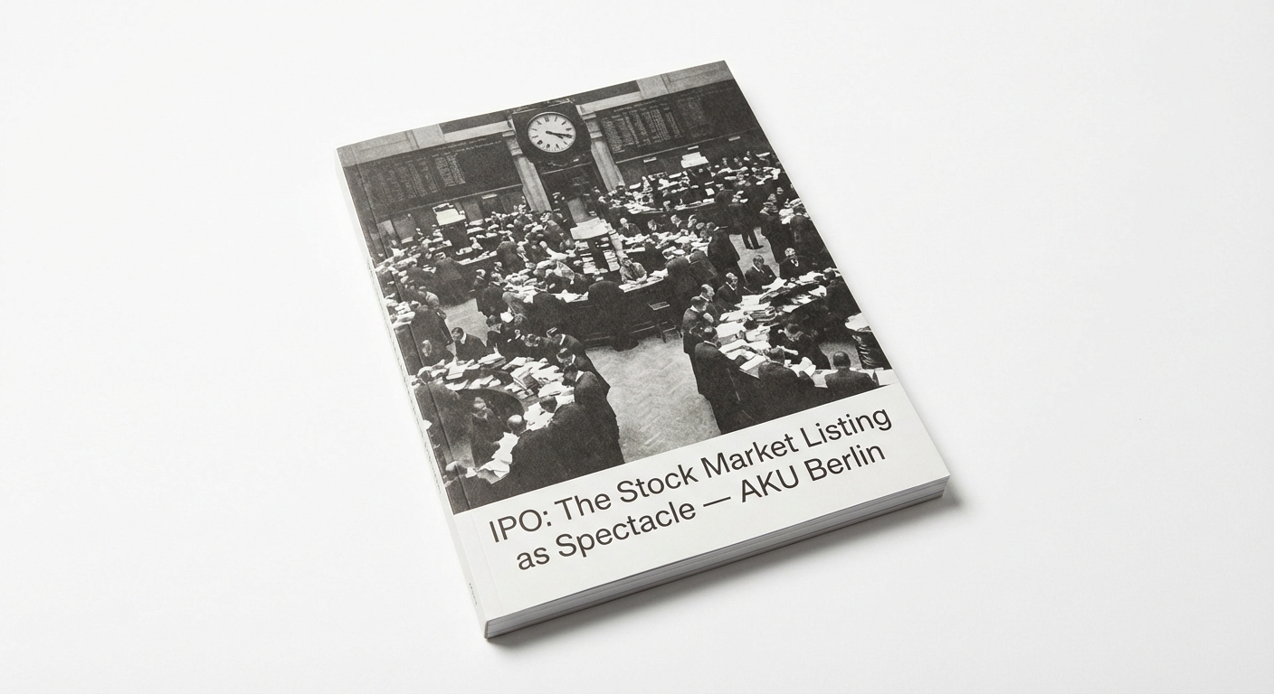 Exhibition Catalog — "IPO: The Stock Market Listing as Spectacle"